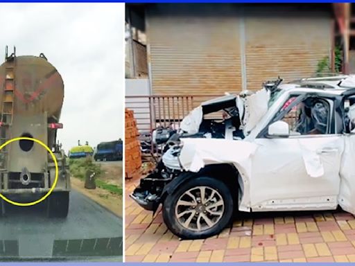 Mahindra Scorpio N Breaks in Half on Colliding With Truck, Keeps Occupants Safe