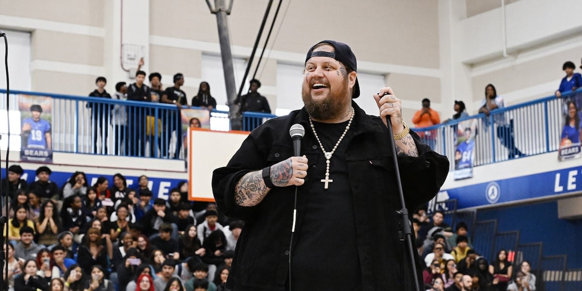 Jelly Roll makes surprise announcement at Antioch High School