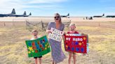 See the sweet reason military family welcomed home their dad wearing mustaches