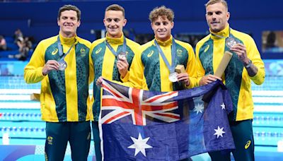 Aussie men's 4x100m relay team just miss out on gold in Paris