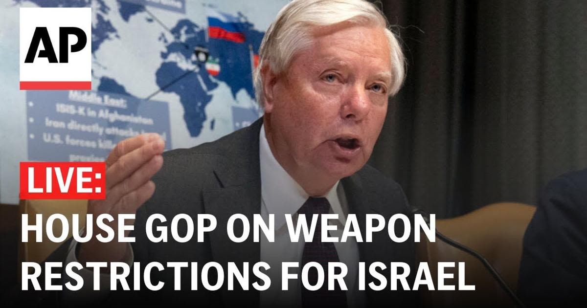 LIVE: Republican senators condemn restrictions on weapons for Israel