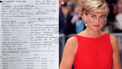 Did Diana lie about her age? Princess's first work contract up for auction