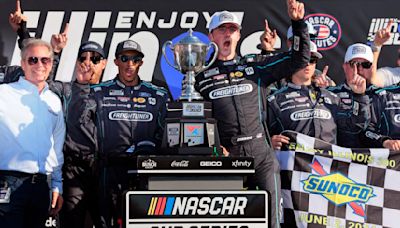 Hochman: The son finally rises. Austin Cindric, son of Team Penske boss, wins STL's NASCAR race