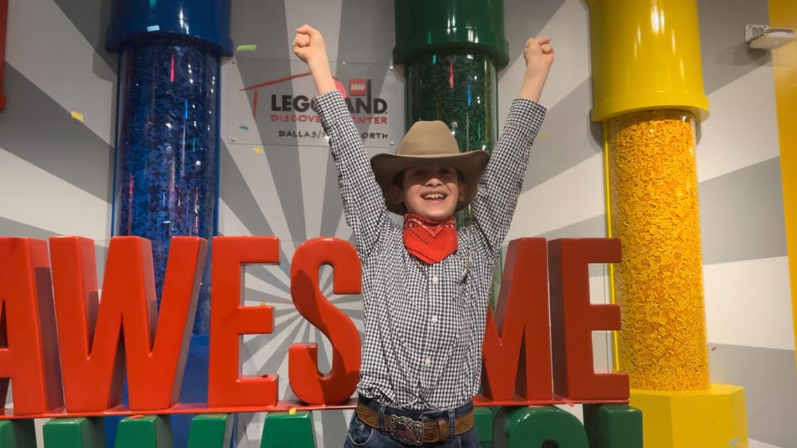 North Texas 9-year-old wins national Lego honor with recreation of Fort Worth Stockyards