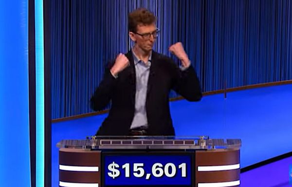 'Jeopardy' champ was forced to re-record winning moment due to his 'huge reaction': 'I love showboating'