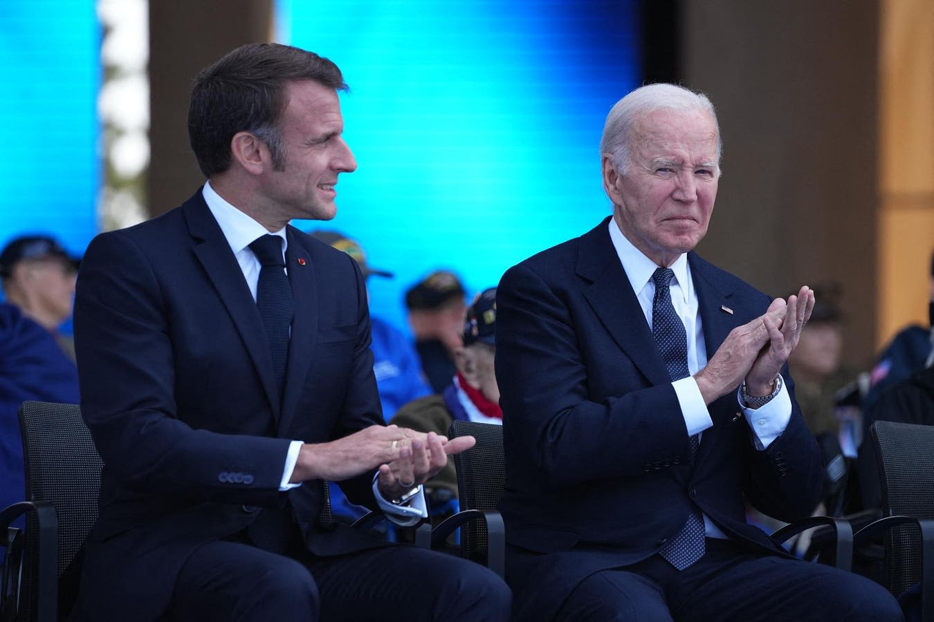 No, Biden Didn’t Try To Sit On Nonexistent ‘Invisible Chair’ While Onstage