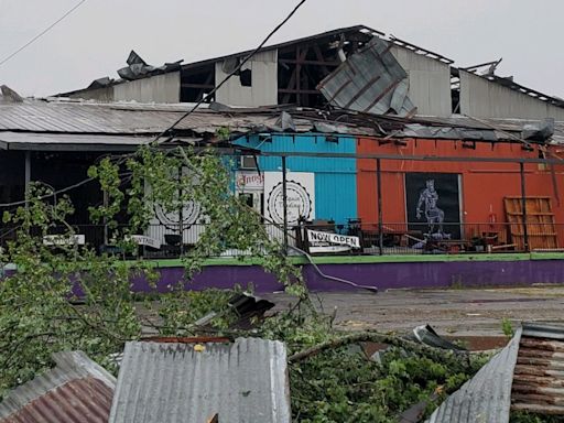 Tallahassee's Railroad Square hit hard by possible tornado. See the damage from above