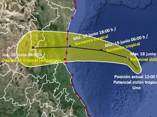 ¿Cuándo se convertirá el ciclón del golfo de México en la tormenta tropical Alberto y cuándo tocará tierra?