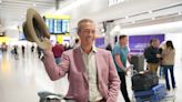 Nigel Farage arrives back at Heathrow after coming third on I’m A Celebrity