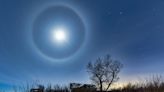 Why does the moon sometimes have a 'halo'?