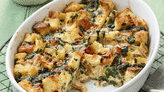 This Light and Fluffy Spinach and Cheese Strata Is a Perfect Recipe for Brunch
