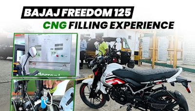 Bajaj Freedom 125: CNG Filling Experience - ZigWheels