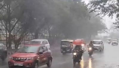 Delhi breathes easy as heavy rainfall brings down temperatures; Noida, Ghaziabad also records rainfall