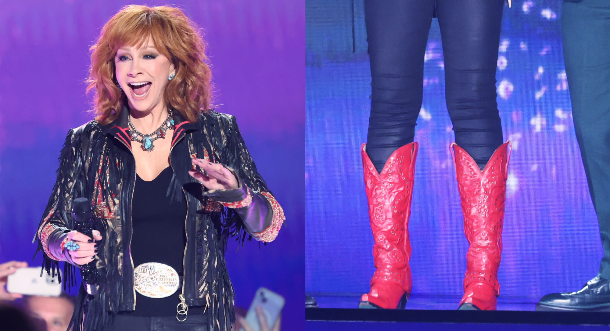 Reba McEntire Is a Lady in Red Boots at ACM Awards 2024