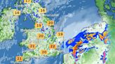 Thunderstorms for parts of Britain today before temperature hits 25C