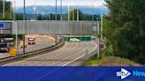 Three fighting for life after M8 crash leaves seven men in hospital