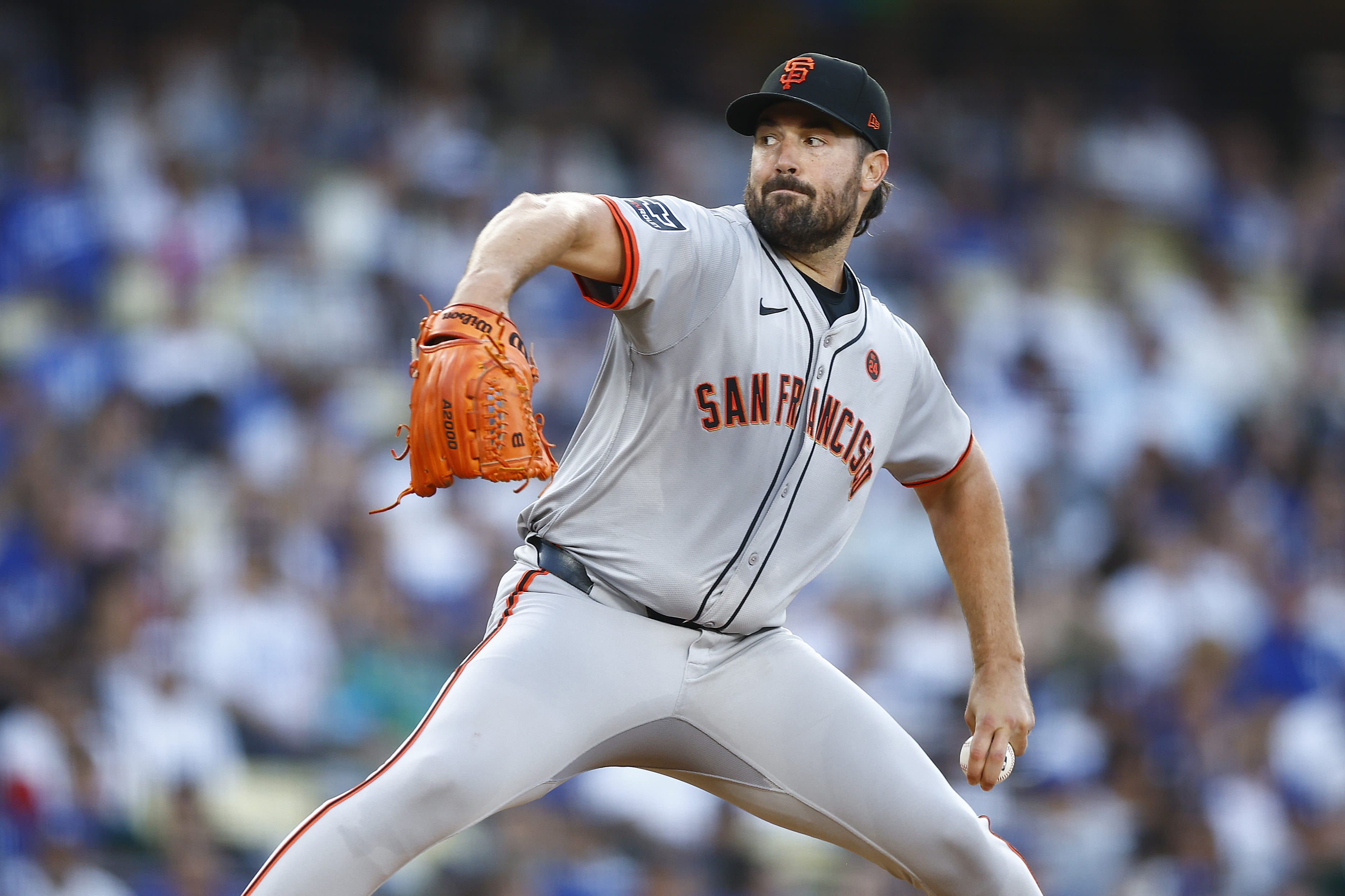 Robbie Ray throws 5 no-hit innings in return after Tommy John surgery, leads Giants past Dodgers