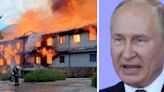 Putin's holiday bunker in flames as Russian dictator suffers another huge blow