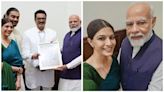 Varalaxmi Sarathkumar meets Prime Minister Narendra Modi, invites him to her wedding with Nicholai; see pics