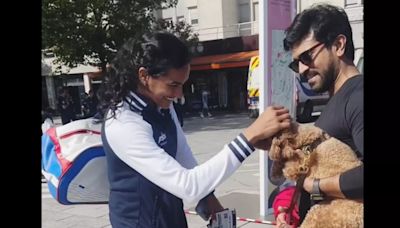 Ram Charan And Furry Rhyme Bump Into Badminton Star PV Sindhu On The Streets Of Paris: Watch The Video