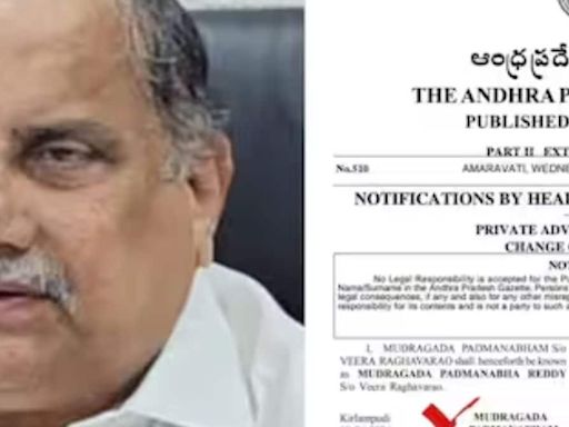 YSRCP's Mudragada Padmanabham Changes His Name After Pawan Kalyan's Win In Andhra Elections - News18