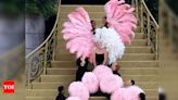 Lady Gaga wows at 2024 Olympics opening ceremony with Dior feather ensemble - Times of India