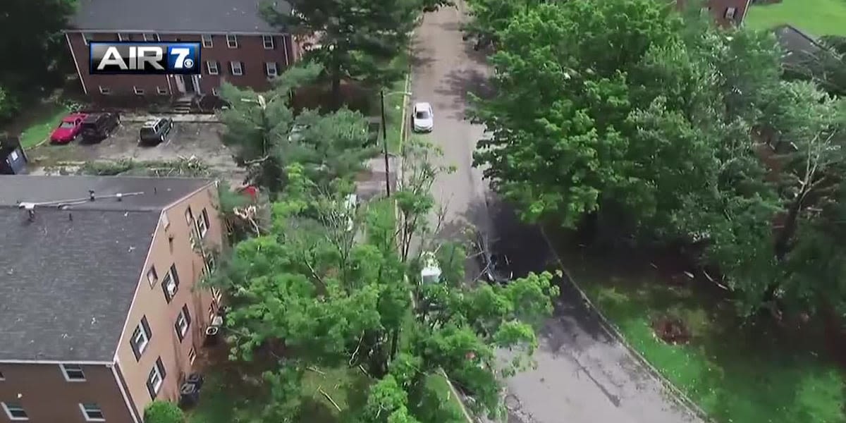 WATCH: Drone video of Salem tornado damage