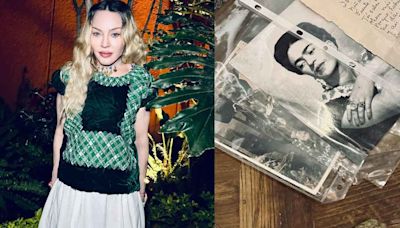 Madonna presume fotos usando huipiles de Frida Kahlo