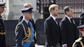 William and Harry stood side by side behind queen's coffin — like they did for Diana