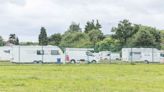 Dozens of caravans pitch up on popular city playing fields