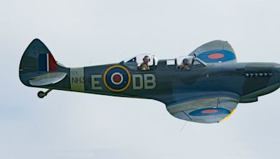 RAF pilot dies after Spitfire crashes in field during Battle of Britain event