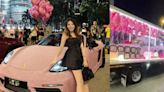 Malaysian man gifts girlfriend with $160K bejeweled pink Porsche for her birthday