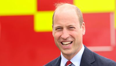 Prince William Laughs During Visit to Past Home With Kate Middleton