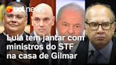 Lula janta com ministros do STF na casa de Gilmar Mendes e discute ataques ao STF