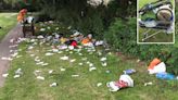 Our park was left covered in litter & human POO after 30 caravans took over