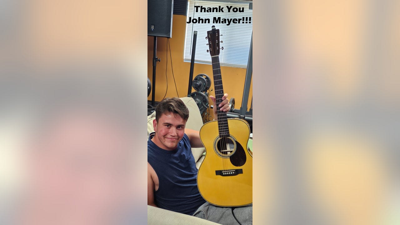 John Mayer gifts North Bay autistic teen with music dreams a guitar