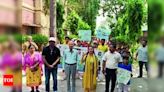 Najibabad college students rally for rejuvenation of Malan river | Meerut News - Times of India