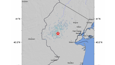 Earthquake reported in Somerset County, New Jersey