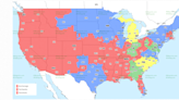 NFL Week 16 TV coverage maps