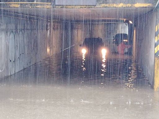 北投涵洞淹水管制仍無法通行 溪山里雨後水混濁、得買瓶裝水喝