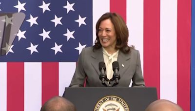 Vice President Kamala Harri touts administration accomplishments during Detroit visit