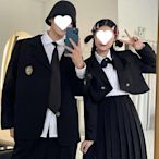 韓版班服西裝套裝日系學院風初中高中學生西服秋季運動會合