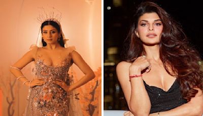 Isha Malviya Leaves Jacqueliene Fernandez Mesmerized With Her Ultra-glamorous Look In Shimmery Gown