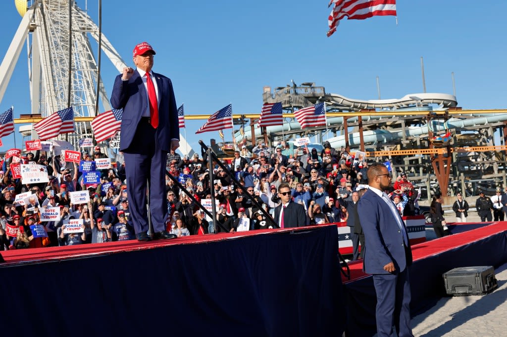 Trump holds Jersey Shore rally, calls hush money case ‘Biden show trial’