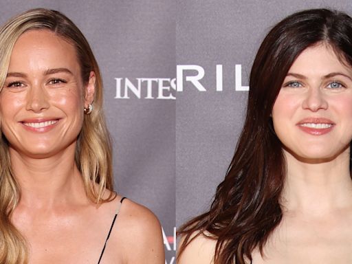 Brie Larson & Alexandra Daddario Twin in Same Polka-Dot Dress (They Even Took Pics Together!)