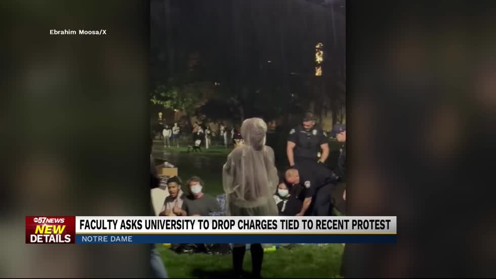 Hundreds of Notre Dame staff ask university leaders to drop disciplinary actions against student protestors