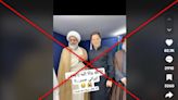 Photo shows Imran Khan with Pakistani politician, not late Iranian president