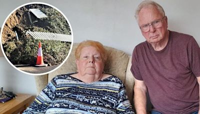 Elderly couple fear second landslip at their home after repairs suffer delays