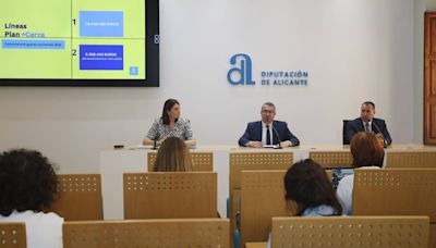 La Diputación de Alicante anuncia 32 millones para el nuevo Plan+Cerca