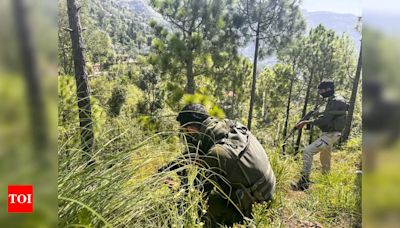 Forces corner Pakistan terrorists in Kishtwar gunfight | India News - Times of India